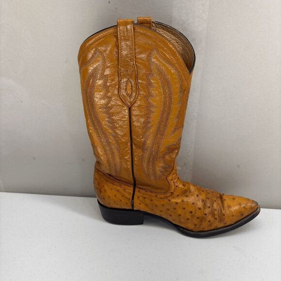 Vintage Villano Ostrich Boots Mens Size 9.5 EE Very Good Condition - Picture 6 of 11